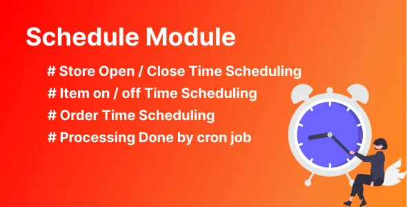 Schedule Module for Foodoma